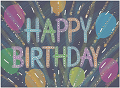 Chalk Birthday A1607U-X